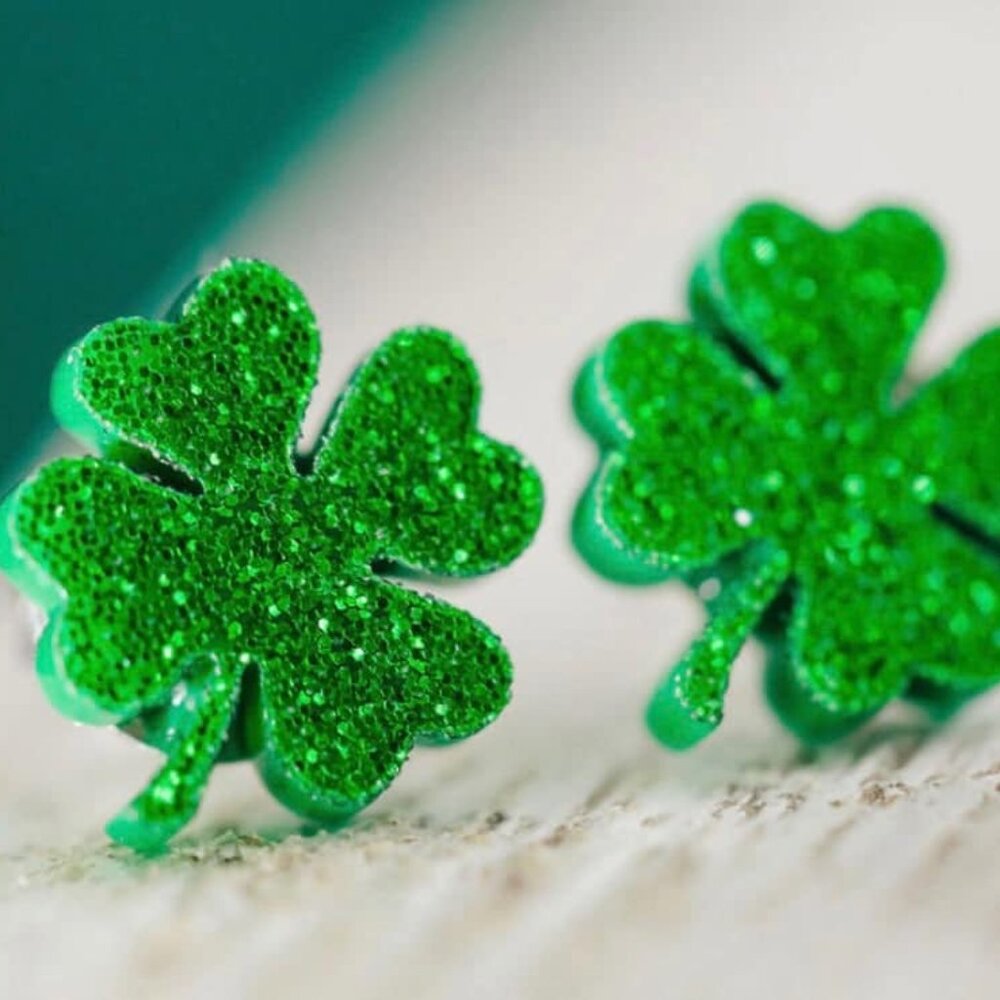 Shamrock Stud Earrings